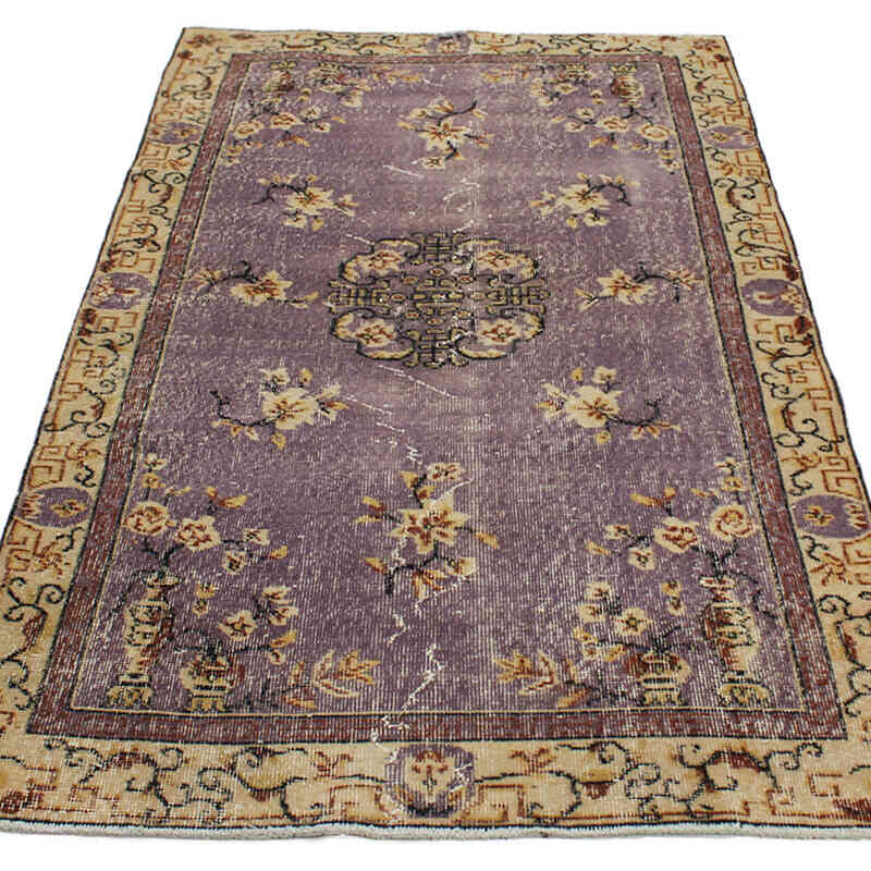 Vintage Turkish Hand-Knotted Rug - 3' 7" x 6' 8" (43" x 80") - K0076937
