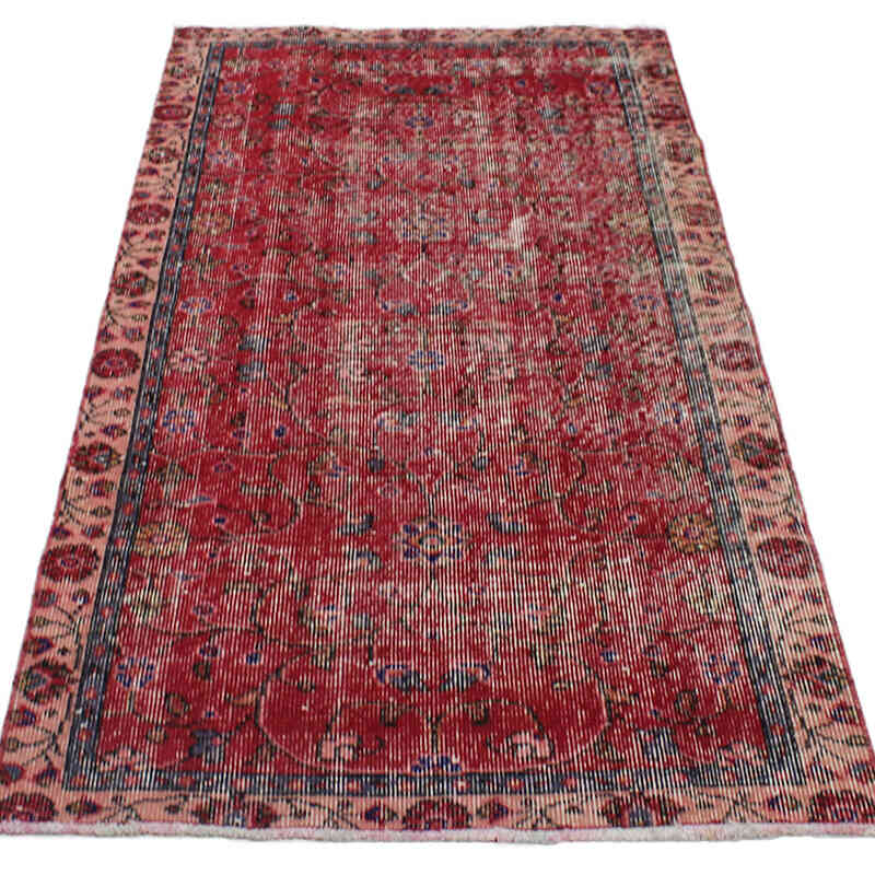 Alfombra Vintage Turca Anudada a Mano - 87 cm x 183 cm - K0076940