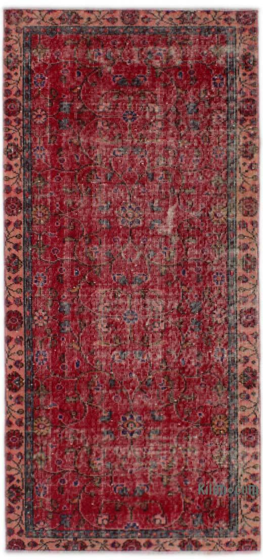 Alfombra Vintage Turca Anudada a Mano - 87 cm x 183 cm - K0076940