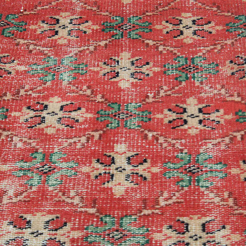 Alfombra Vintage Turca Anudada a Mano - 90 cm x 198 cm - K0076942
