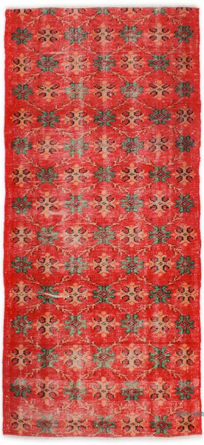 Alfombra Vintage Turca Anudada a Mano - 90 cm x 198 cm