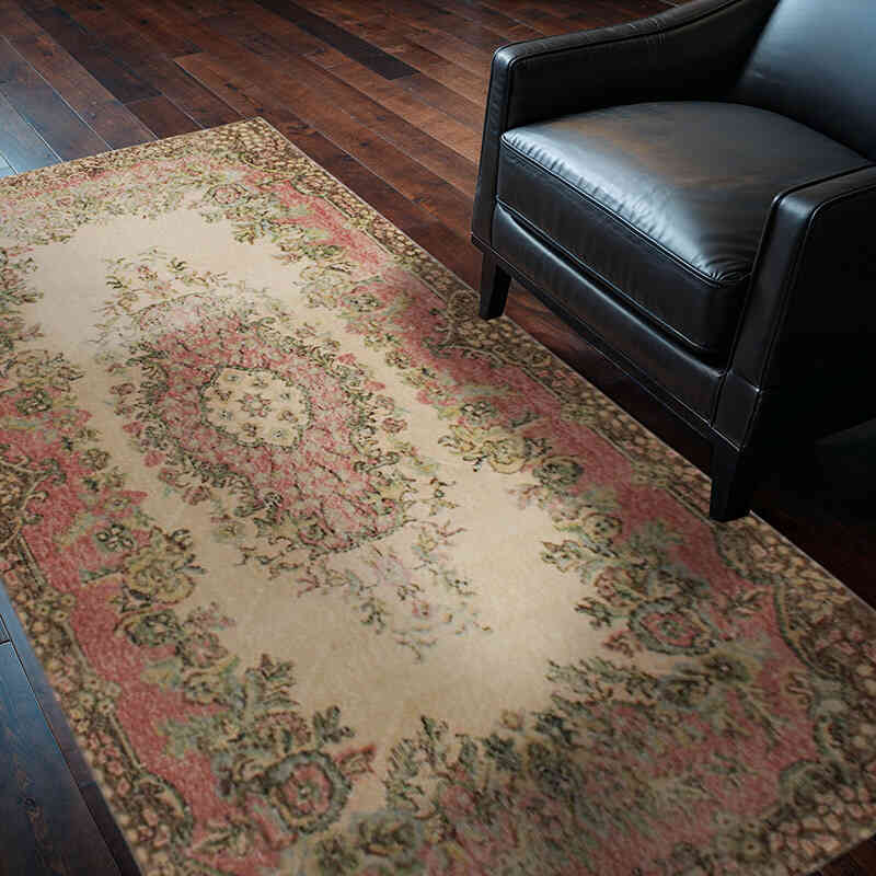 Vintage Turkish Hand-Knotted Rug - 3' 9" x 6' 9" (45" x 81") - K0076948