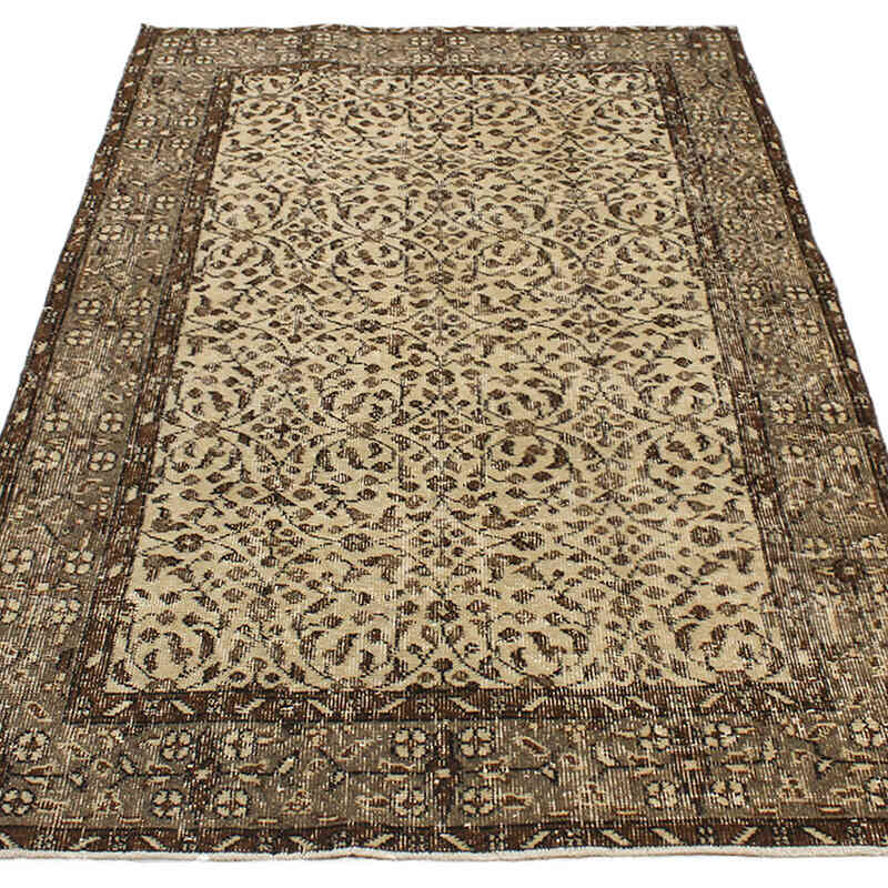 El Dokuma Vintage Halı - 113 cm x 200 cm - K0076949