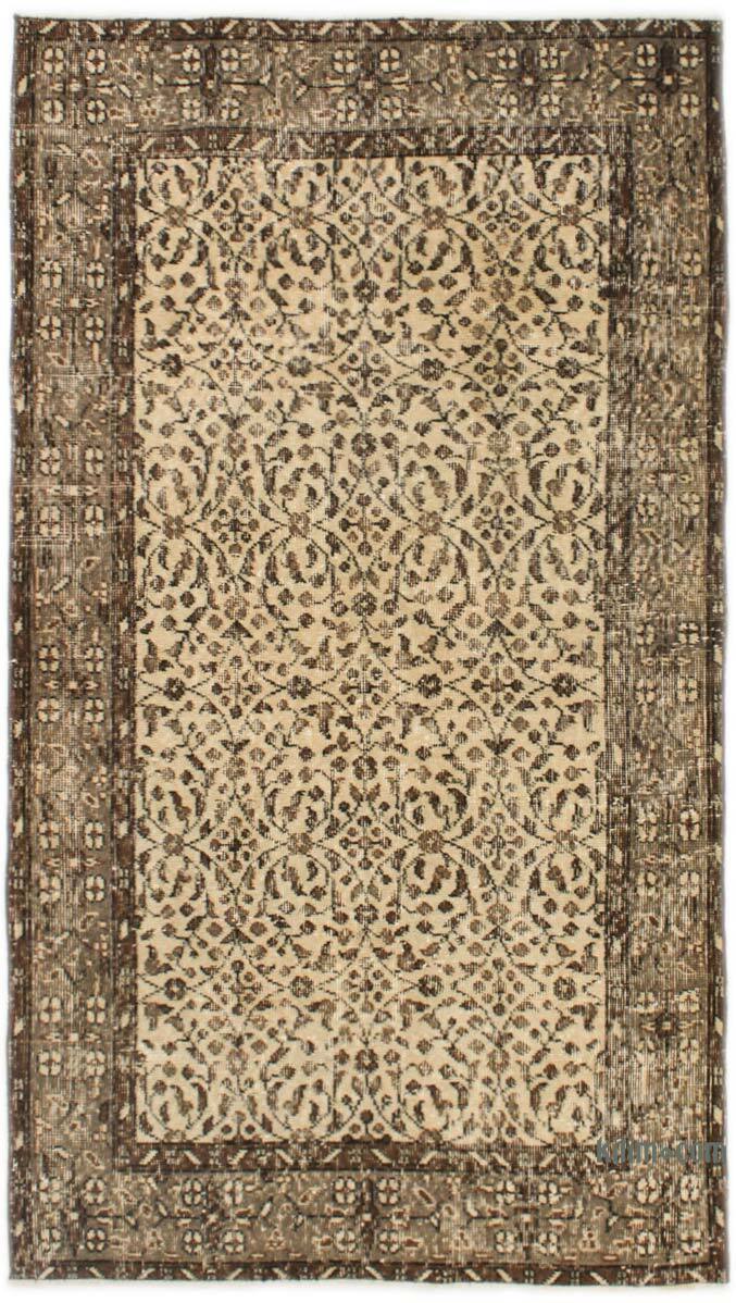El Dokuma Vintage Halı - 113 cm x 200 cm - K0076949