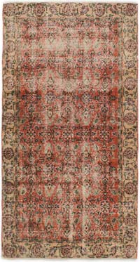 El Dokuma Vintage Halı - 106 cm x 198 cm