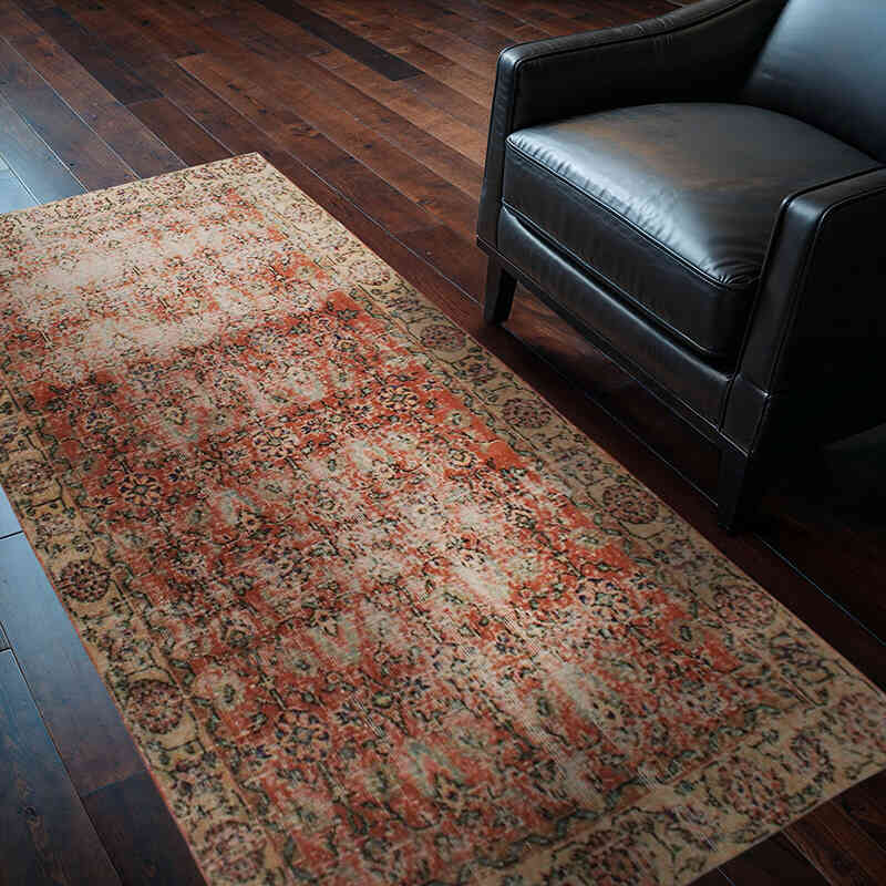 El Dokuma Vintage Halı - 106 cm x 198 cm - K0076951