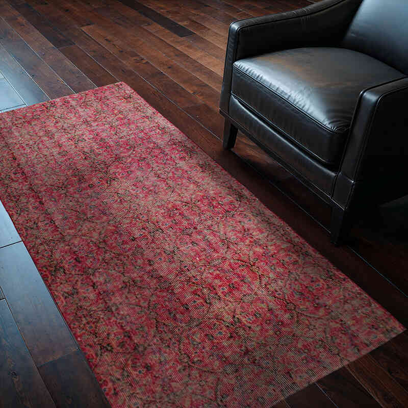 Alfombra Vintage Turca Anudada a Mano - 95 cm x 182 cm - K0076955