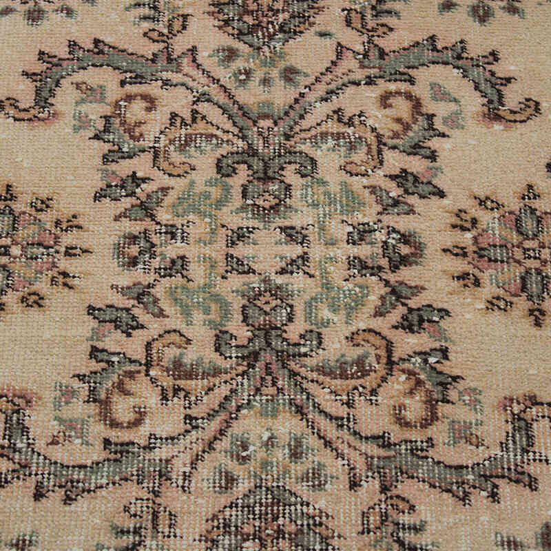El Dokuma Vintage Halı - 118 cm x 218 cm - K0076956