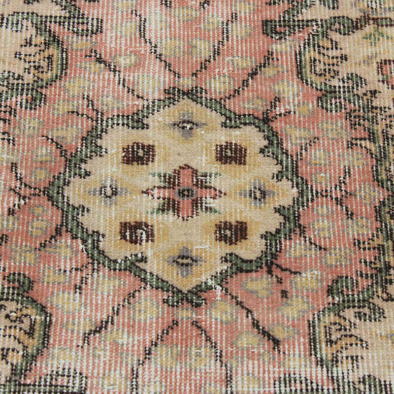 Alfombra Vintage Turca Anudada a Mano - 118 cm x 206 cm - K0076960