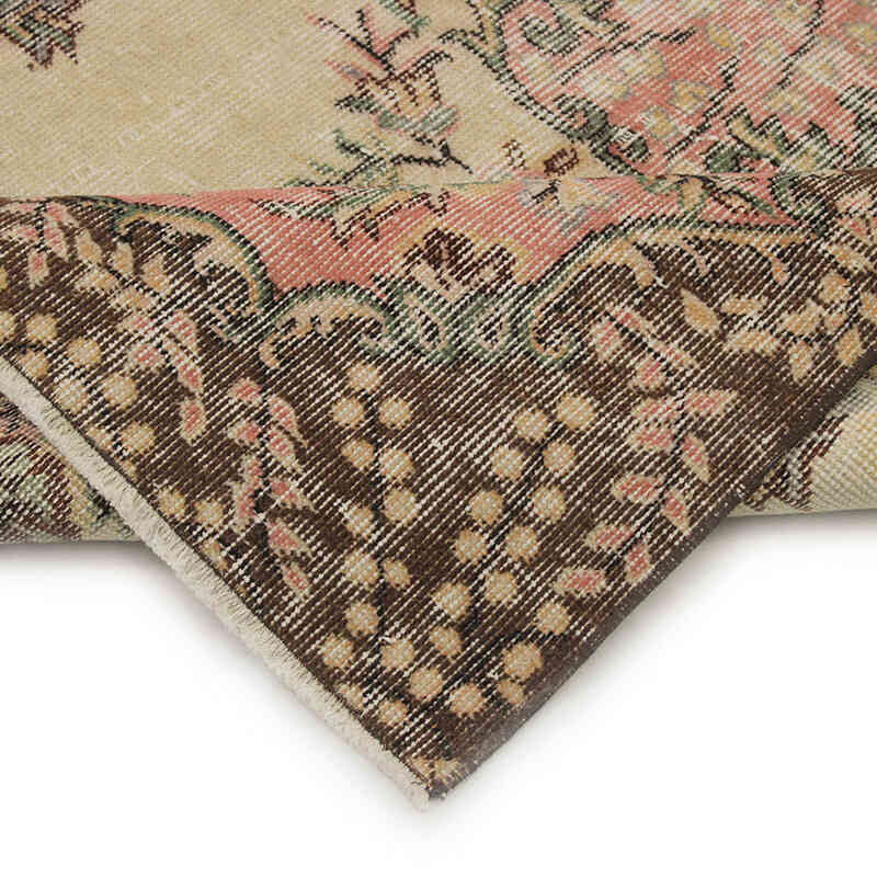 Alfombra Vintage Turca Anudada a Mano - 118 cm x 206 cm - K0076960