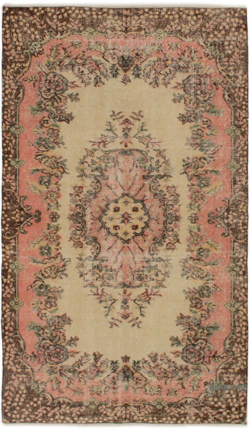 Alfombra Vintage Turca Anudada a Mano - 118 cm x 206 cm - K0076960