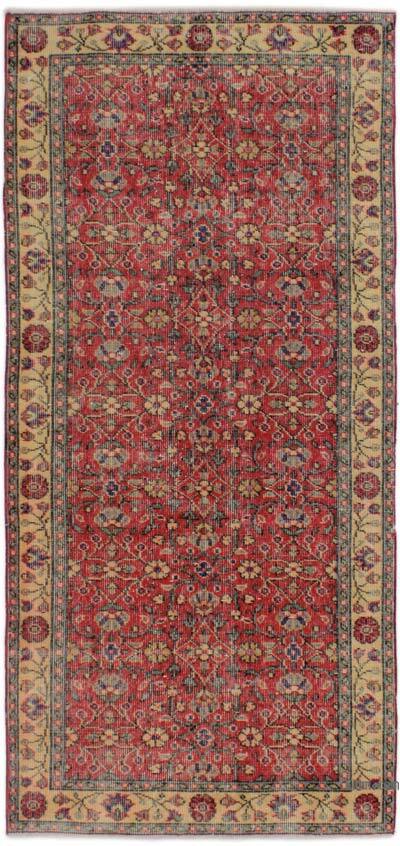 Alfombra Vintage Turca Anudada a Mano - 93 cm x 202 cm