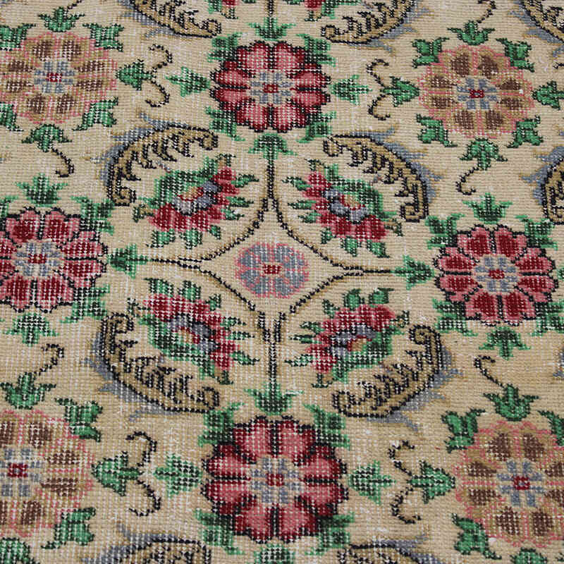 Alfombra Vintage Turca Anudada a Mano - 115 cm x 197 cm - K0076966