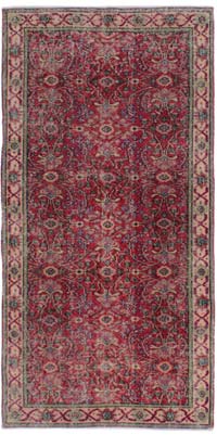 Alfombra Vintage Turca Anudada a Mano - 97 cm x 197 cm