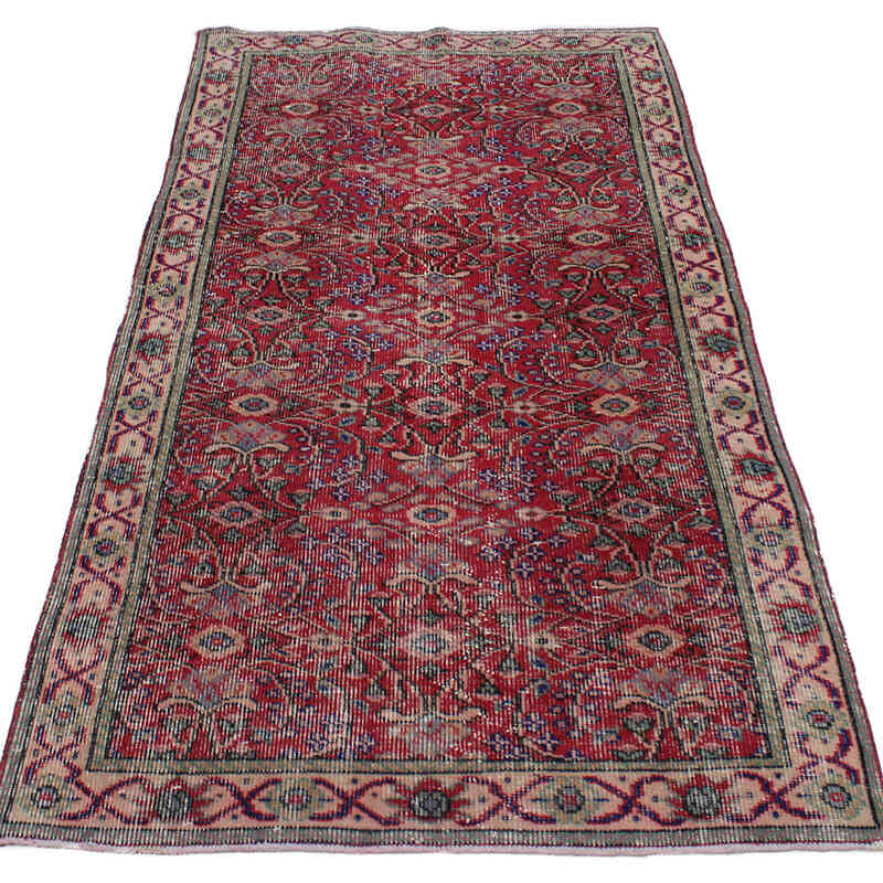 Vintage Turkish Hand-Knotted Rug - 3' 2" x 6' 6" (38" x 78") - K0076968