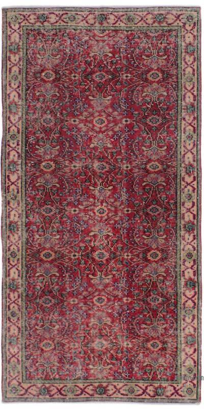 Alfombra Vintage Turca Anudada a Mano - 97 cm x 197 cm