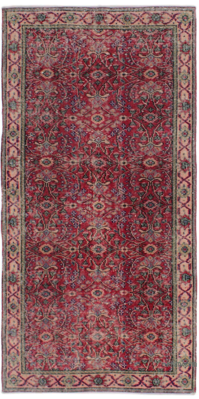 Vintage Turkish Hand-Knotted Rug - 3' 2" x 6' 6" (38" x 78") - K0076968