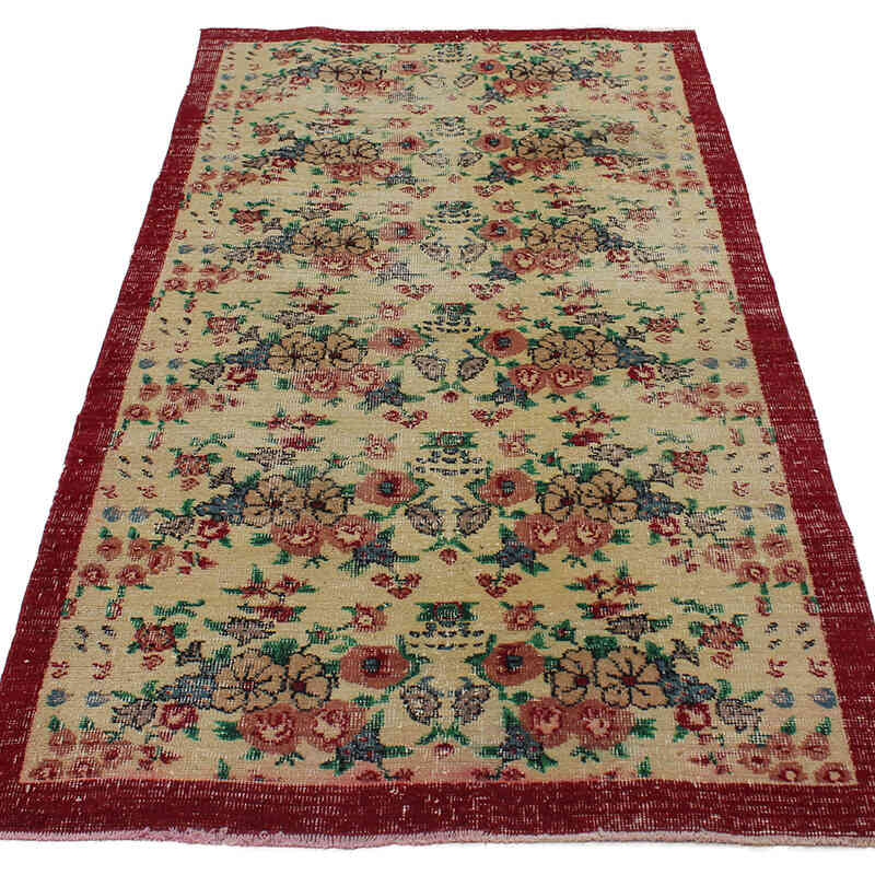 Vintage Turkish Hand-Knotted Rug - 3' 5" x 6' 5" (41" x 77") - K0076969