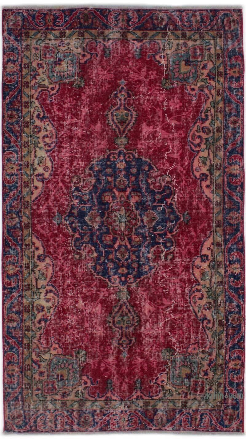 Alfombra Vintage Turca Anudada a Mano - 106 cm x 190 cm - K0076970