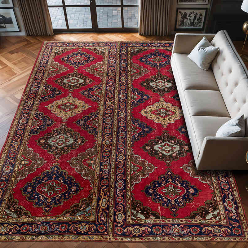 El Dokuma Vintage Hali - 287 cm x 409 cm - K0076982