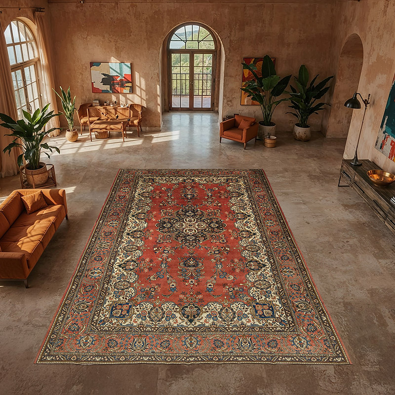 Vintage Hand-Knotted Oriental Rug - 12' 2" x 18' 8" (146" x 224") - K0076984