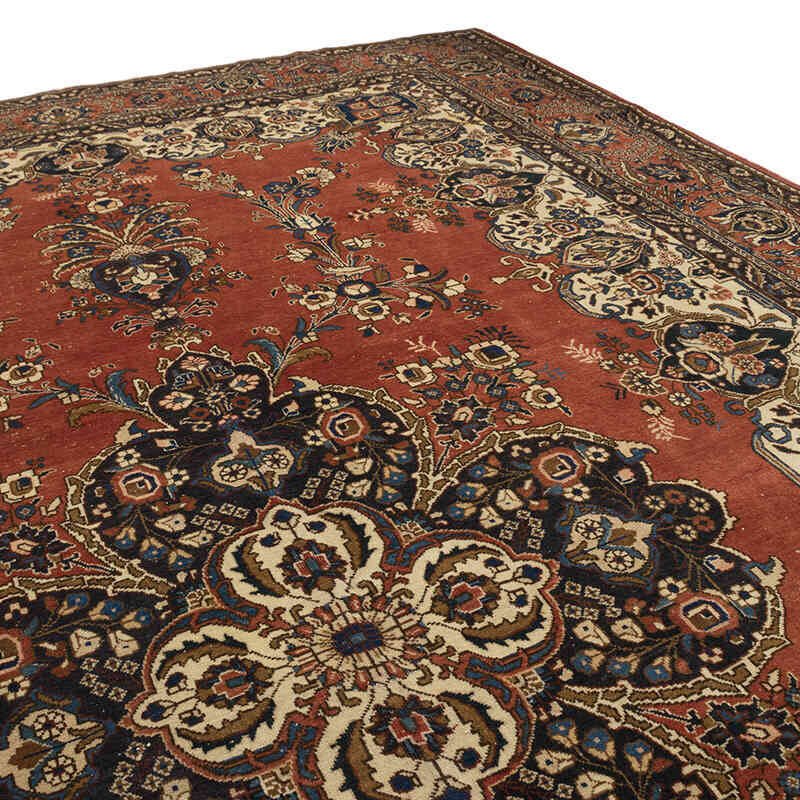 Vintage Hand-Knotted Oriental Rug - 12' 2" x 18' 8" (146" x 224") - K0076984