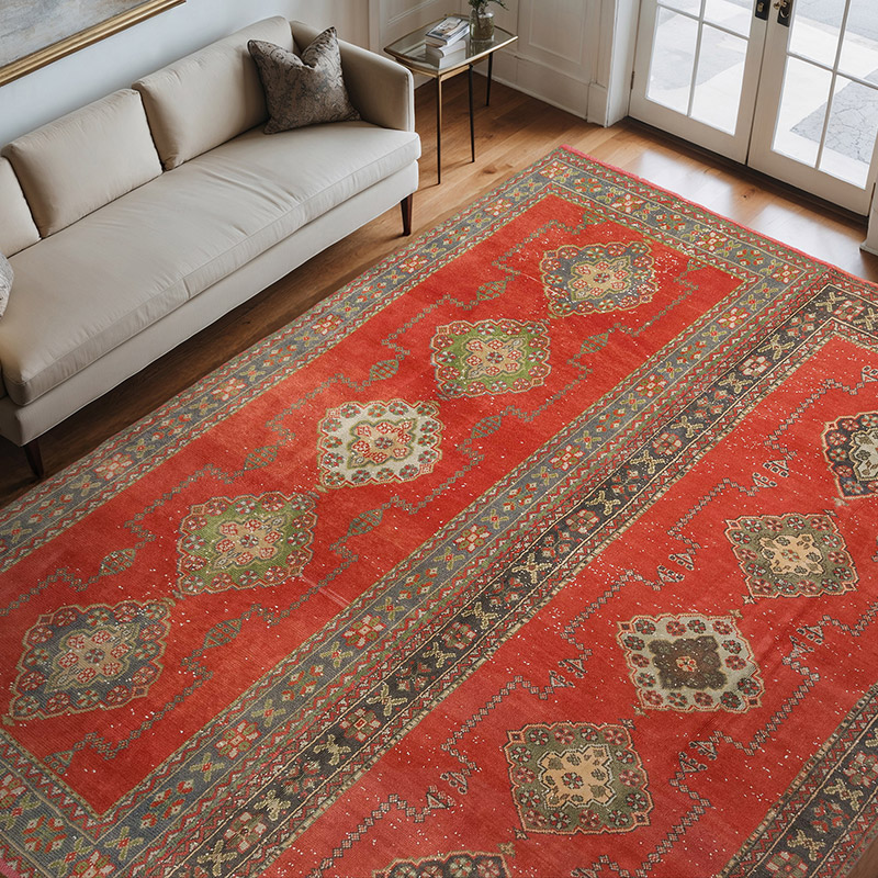 El Dokuma Vintage Hali - 273 cm x 340 cm - K0076986