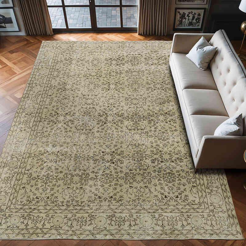 Vintage Hand-Knotted Oriental Rug - 8' 10" x 12' 8" (106" x 152") - K0076989