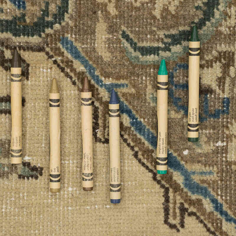 Vintage Hand-Knotted Oriental Rug - 7' 11" x 12' 3" (95" x 147") - K0076990