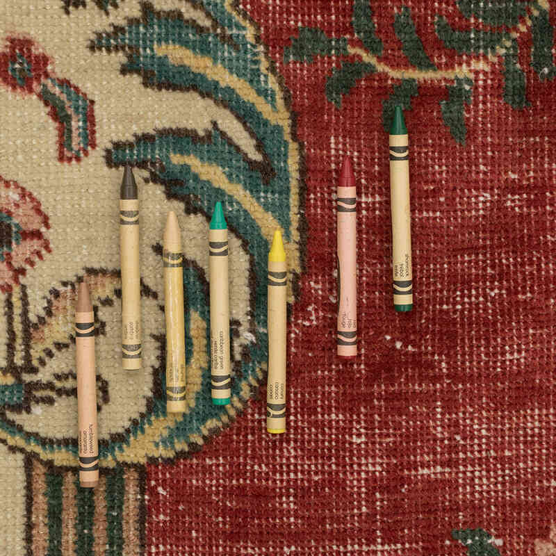 Vintage Hand-Knotted Oriental Rug - 11' 2" x 14' 8" (134" x 176") - K0076995