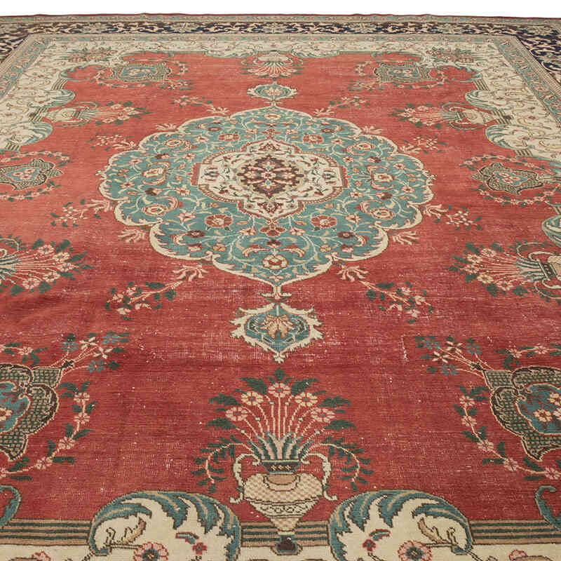 Vintage Hand-Knotted Oriental Rug - 11' 2" x 14' 8" (134" x 176") - K0076995