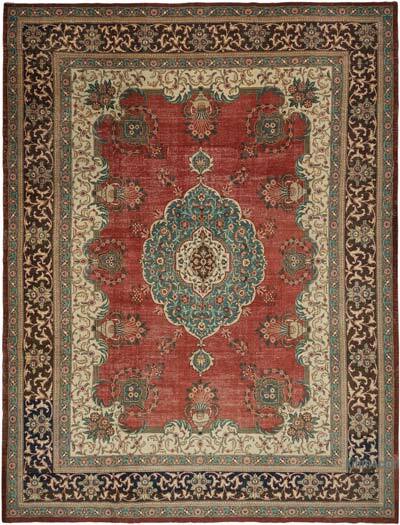 Vintage Hand-Knotted Oriental Rug - 11' 2" x 14' 8" (134" x 176")