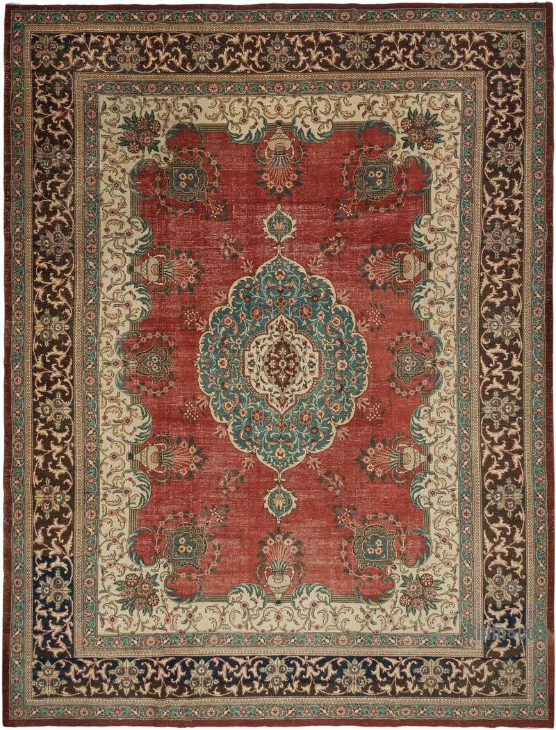 Vintage Hand-Knotted Oriental Rug - 11' 2" x 14' 8" (134" x 176") - K0076995