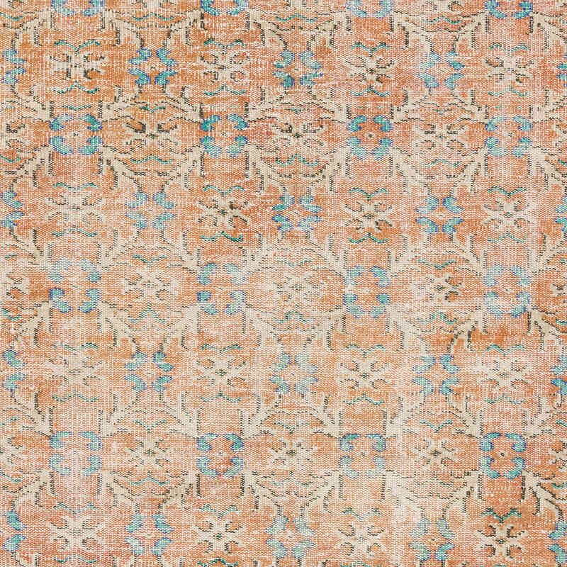 Vintage Turkish Hand-Knotted Rug - 5' 7" x 9'  (67" x 108") - K0076996