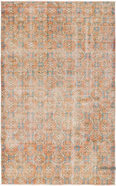 Vintage Turkish Hand-Knotted Rug - 5' 7" x 9'  (67" x 108")