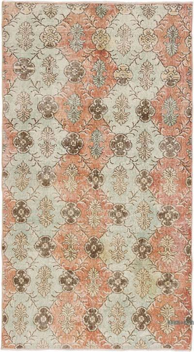 Alfombra Vintage Turca Anudada a Mano - 112 cm x 203 cm