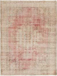 Alfombra Vintage Turca Anudada a Mano - 181 cm x 241 cm
