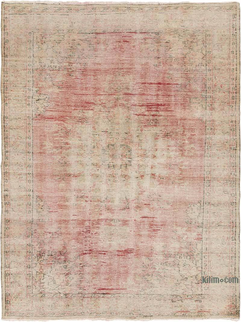 Alfombra Vintage Turca Anudada a Mano - 181 cm x 241 cm - K0077000