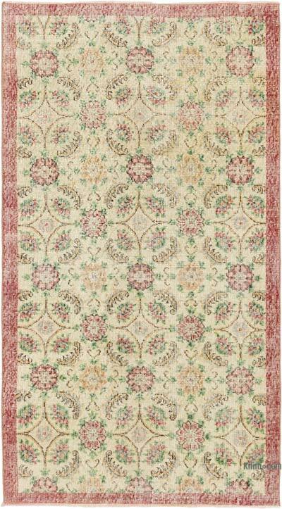 Vintage Turkish Hand-Knotted Rug - 3' 8" x 6' 8" (44" x 80")