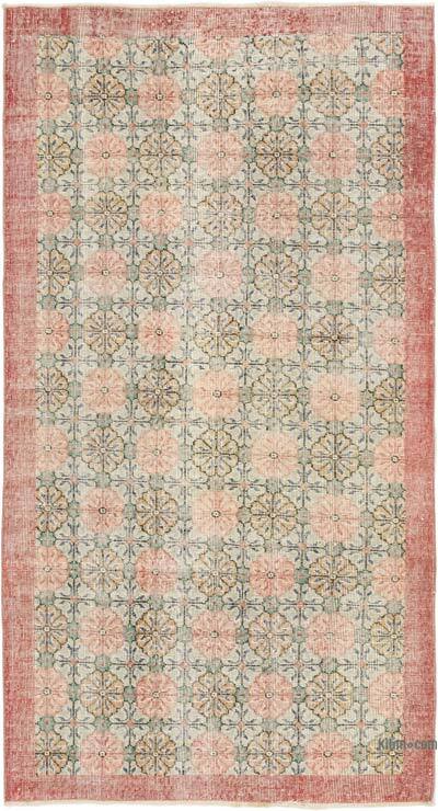 Alfombra Vintage Turca Anudada a Mano - 113 cm x 211 cm