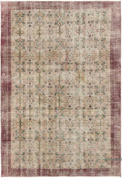 Vintage Turkish Hand-Knotted Rug - 6' 8" x 9' 9" (80" x 117")
