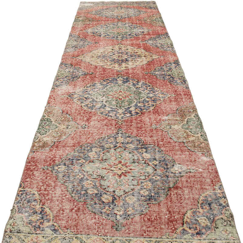 Alfombra Turca Vintage De Pasillo - 93 cm x 405 cm - K0077013