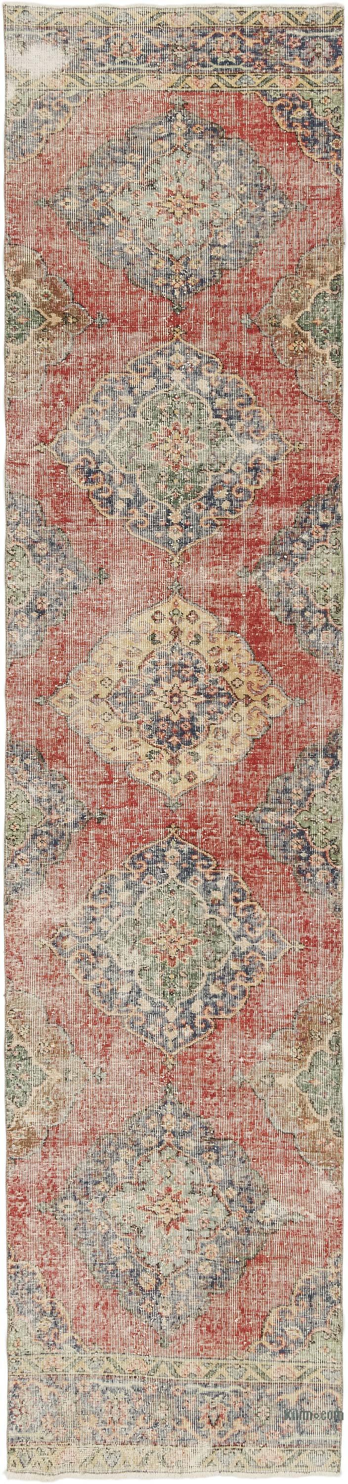 Alfombra Turca Vintage De Pasillo - 93 cm x 405 cm - K0077013