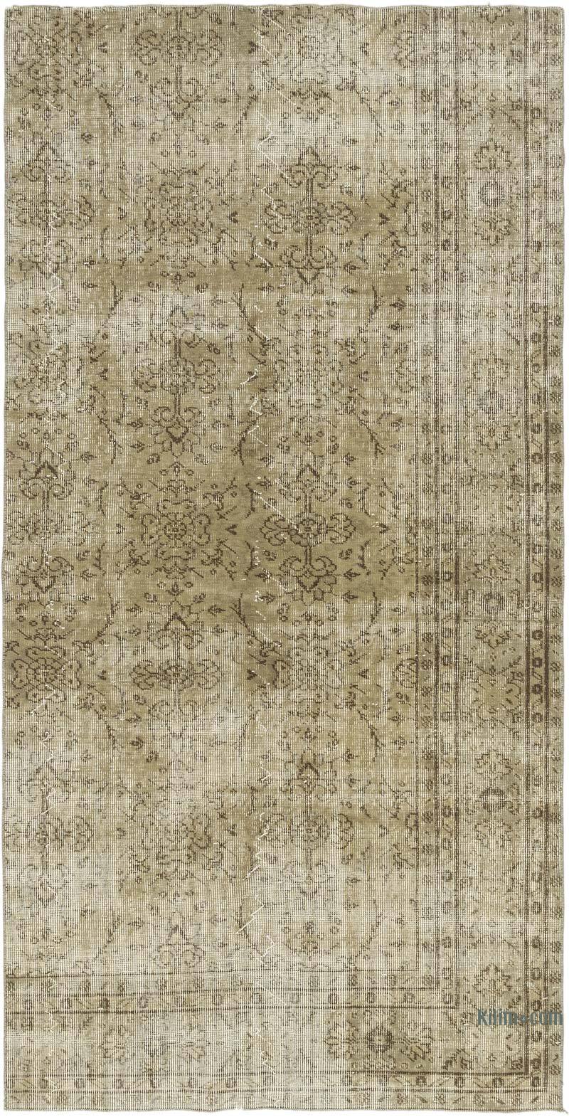 Vintage Turkish Hand-Knotted Rug - 3' 10" x 7' 6" (46" x 90") - K0077014