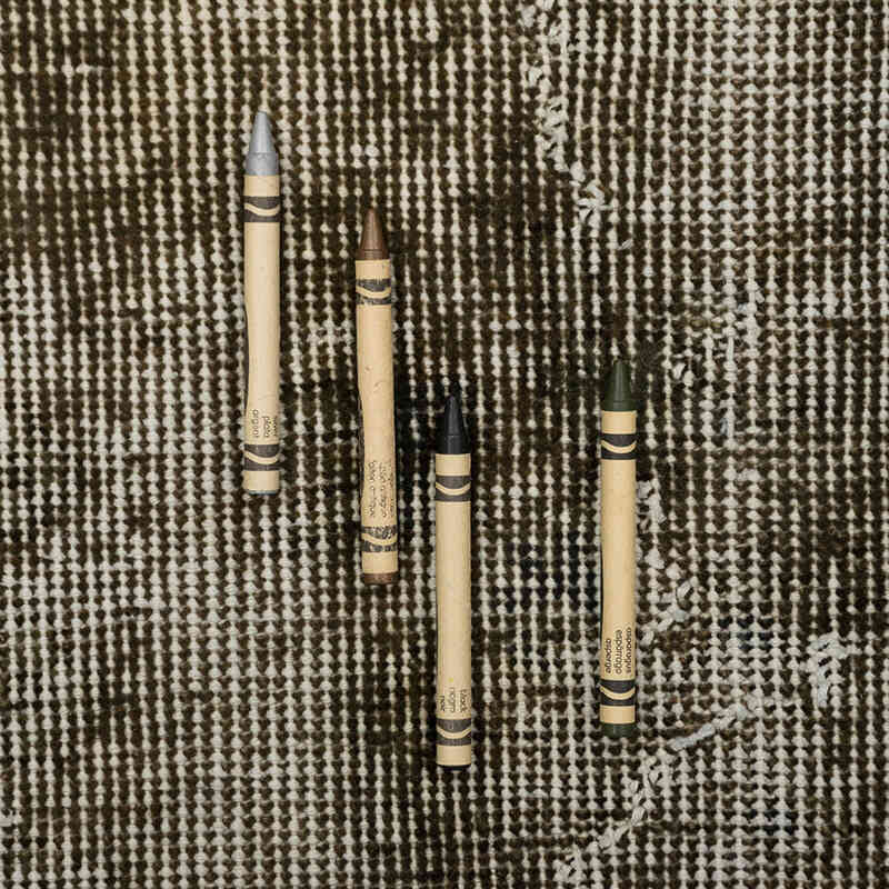 Over-dyed Vintage Hand-Knotted Turkish Rug - 5' 3" x 8' 10" (63" x 106") - K0077020
