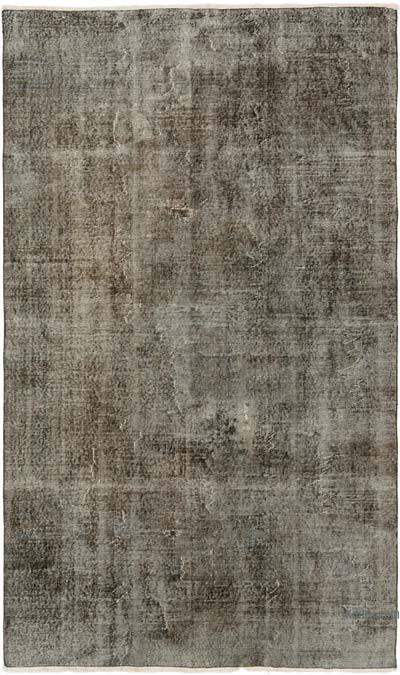 Over-dyed Vintage Hand-Knotted Turkish Rug - 5' 3" x 8' 10" (63" x 106")