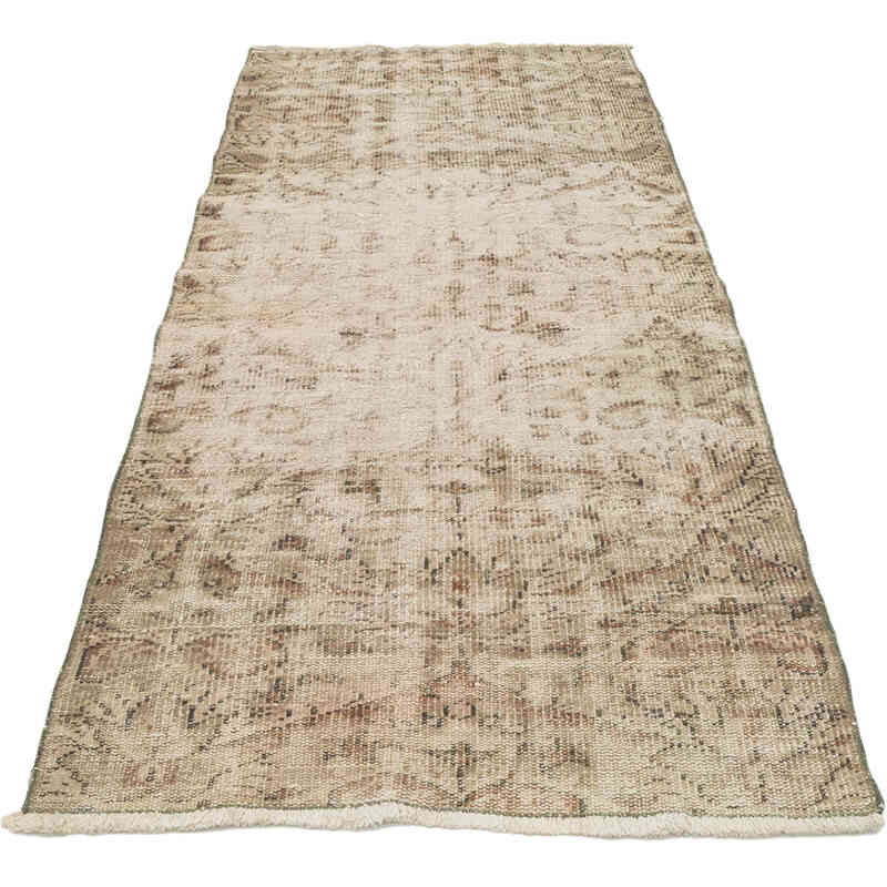 Vintage Turkish Hand-Knotted Rug - 2' 8" x 6' 6" (32" x 78") - K0077021