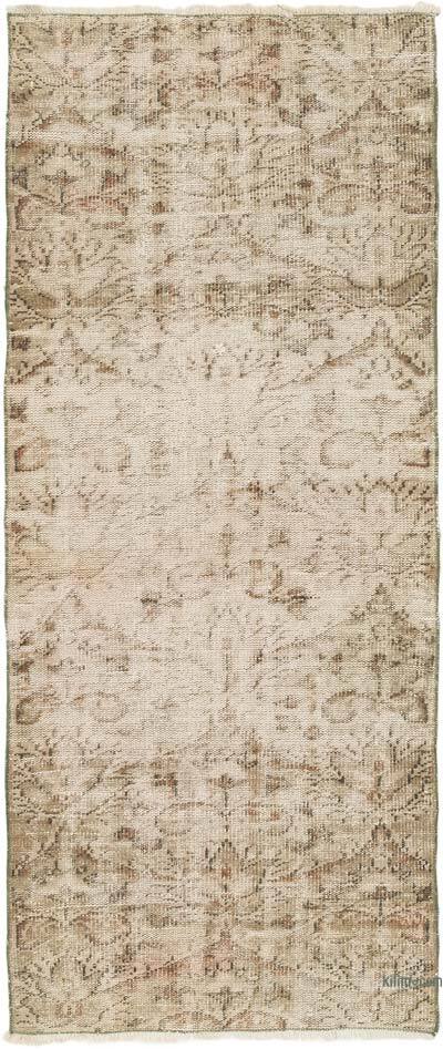 Alfombra Vintage Turca Anudada a Mano - 82 cm x 197 cm