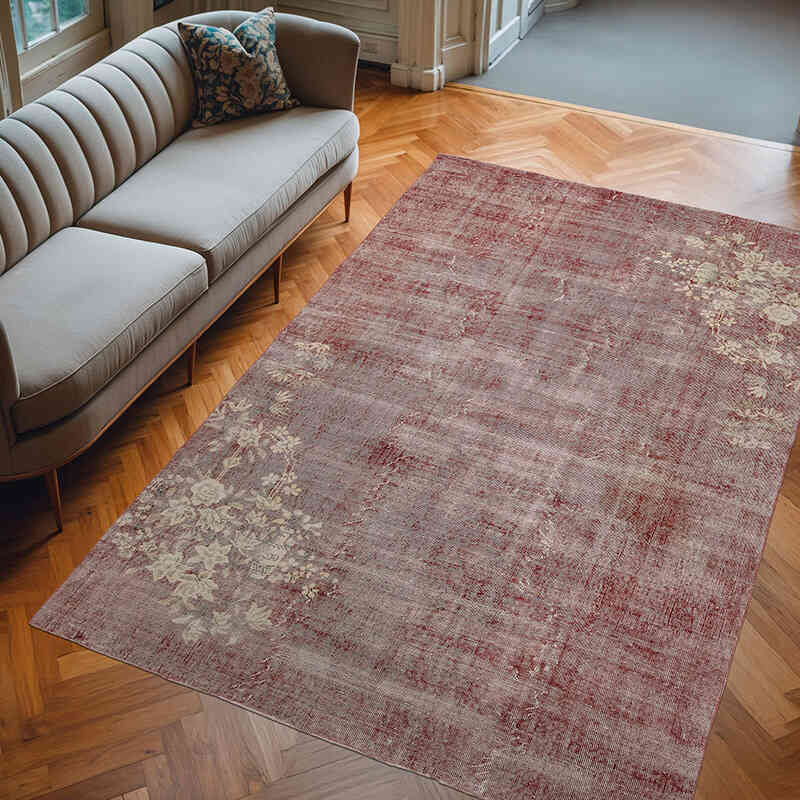 Alfombra Vintage Turca Anudada a Mano - 201 cm x 300 cm - K0077022