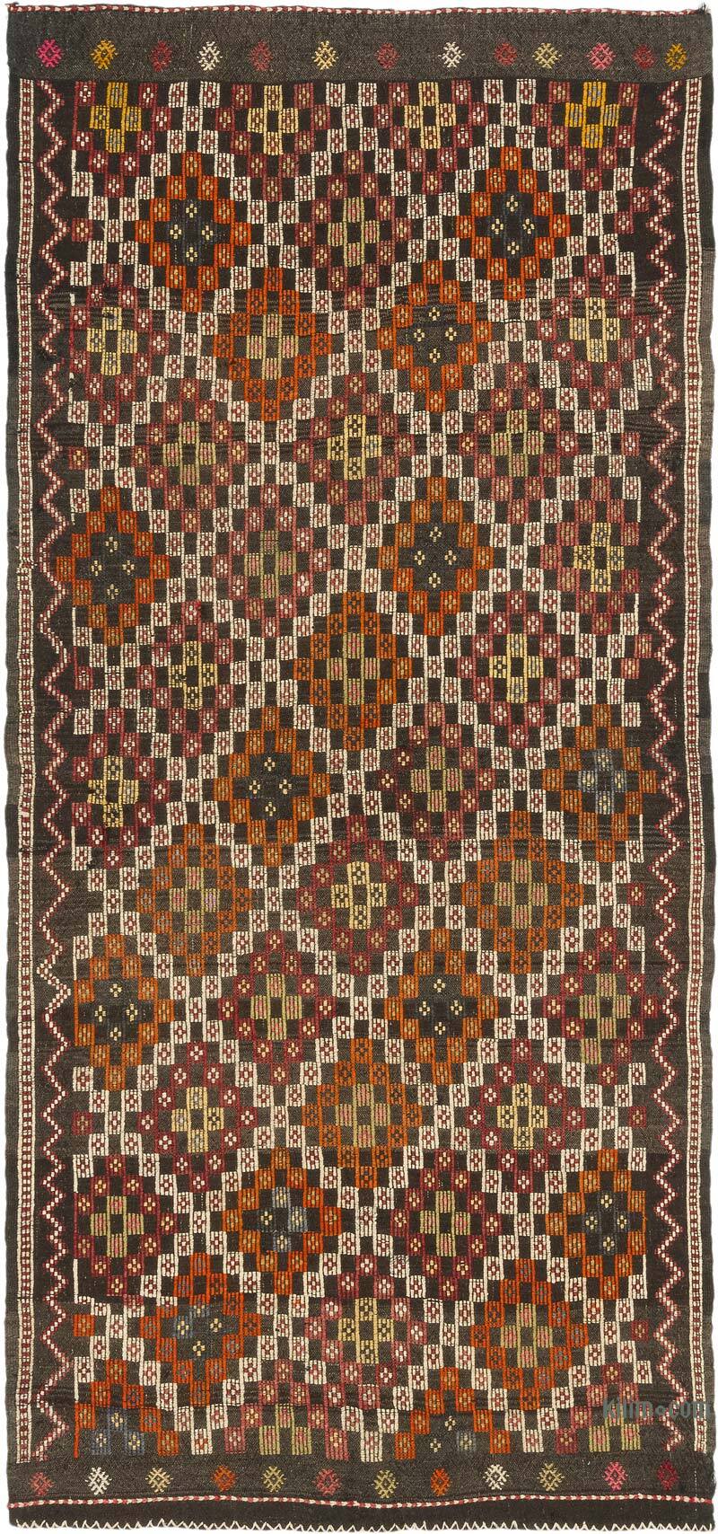 Vintage Anatolian Jijim Rug - 4' 10" x 10' 5" (58" x 125") - K0077024
